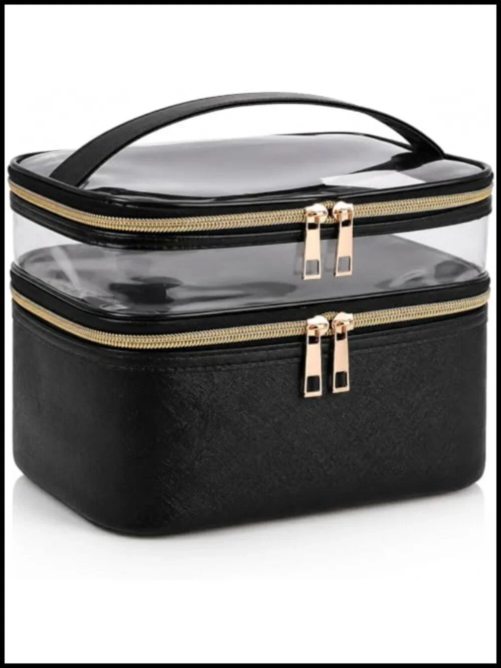 Large Capacity Waterproof Makeup Bag with Foldable Design